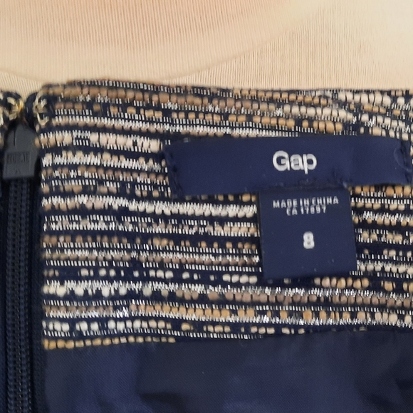 Gap Navy/Metallic Mini Skirt - Picture 4 of 4